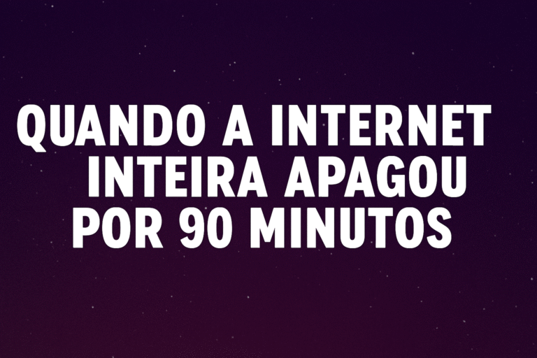 Quando a Internet Inteira Apagou