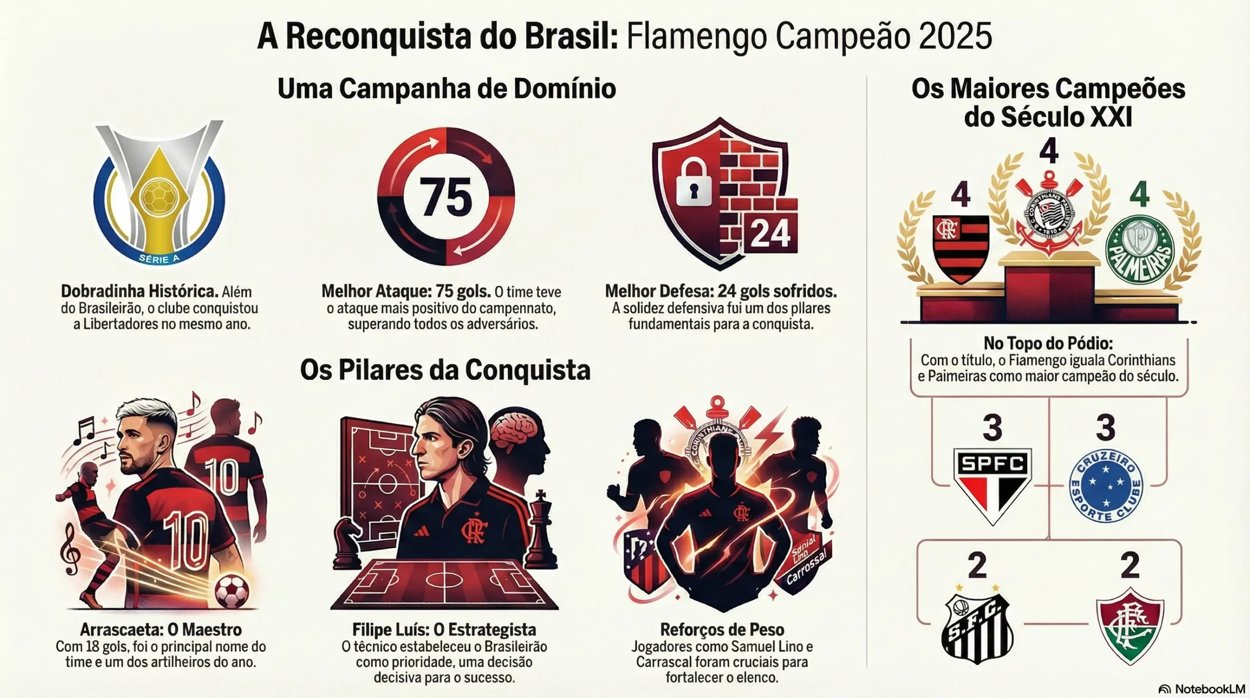 inforgrafico flamengo Flamengo Octacampeão