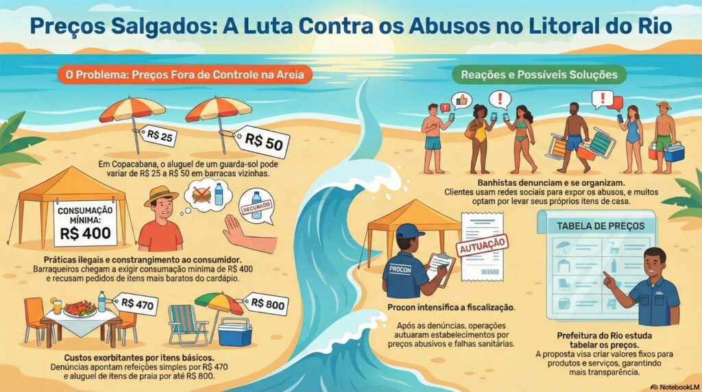 Preços abusivos em praias