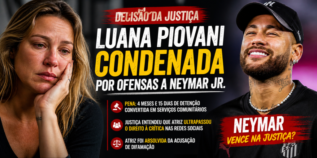 Luana Piovani por Injúria contra Neymar Jr