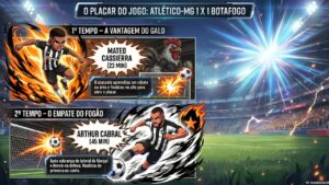 Atlético-MG 1x1 Botafogo: Balde de água fria na despedida de Hulk