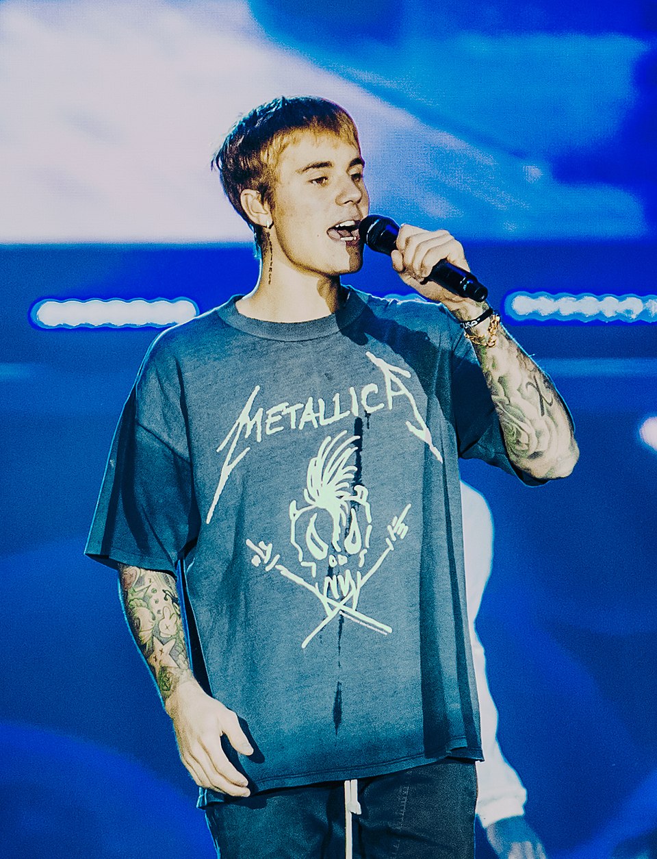 justin bieber ao vivo - Wikimedia Commons — licença Creative Commons.
